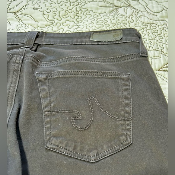 AG THE STILT Cigarette Leg Black Jean with Fringe Edge. Sz 28 - Picture 12 of 15